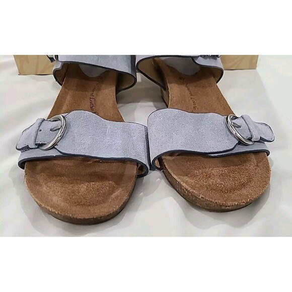 SOFFT Vaden Wedge CHAMBRAY Blue Wedge Comfort Leather Adjustable Sandals 9 M - Picture 9 of 12